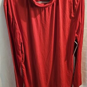 Red Long Sleeve Top